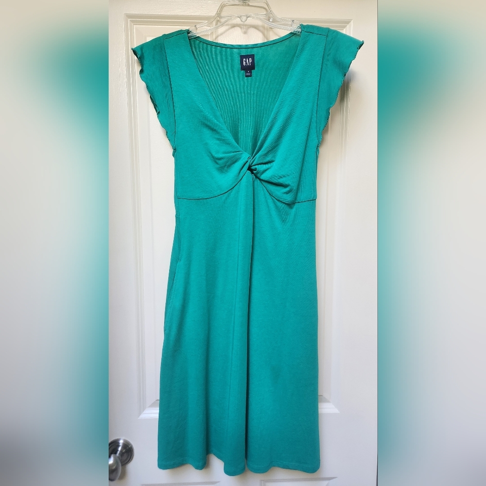 GAP Women's Twist Front Green Dress, Size Small, NWOT